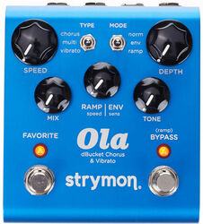 Modulation/chorus/flanger/phaser en tremolo effect pedaal Strymon Ola dBucket Chorus and Vibrato