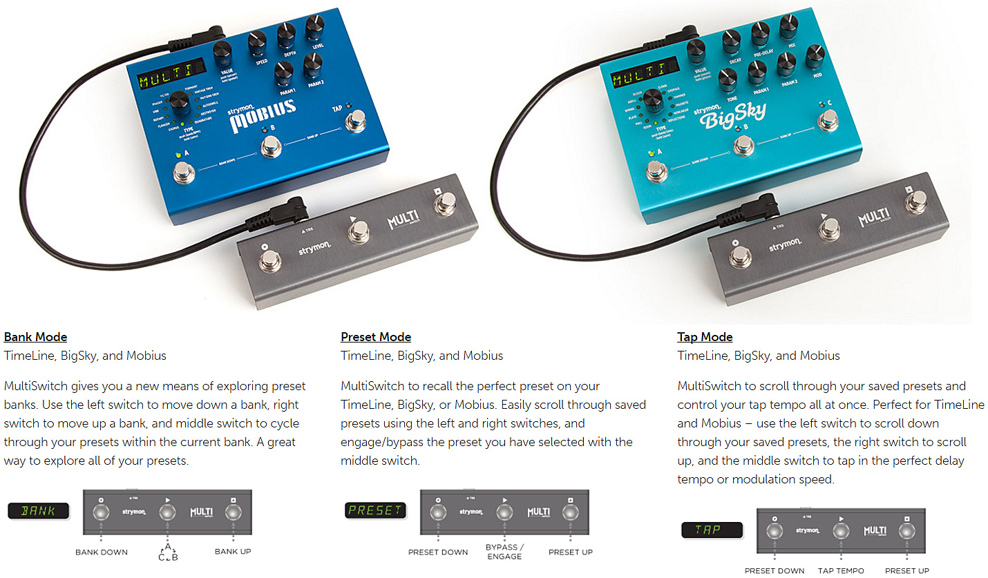 Strymon Multi Switch For Timeline, Bigsky, Mobius - Voetschakelaar & anderen - Variation 1