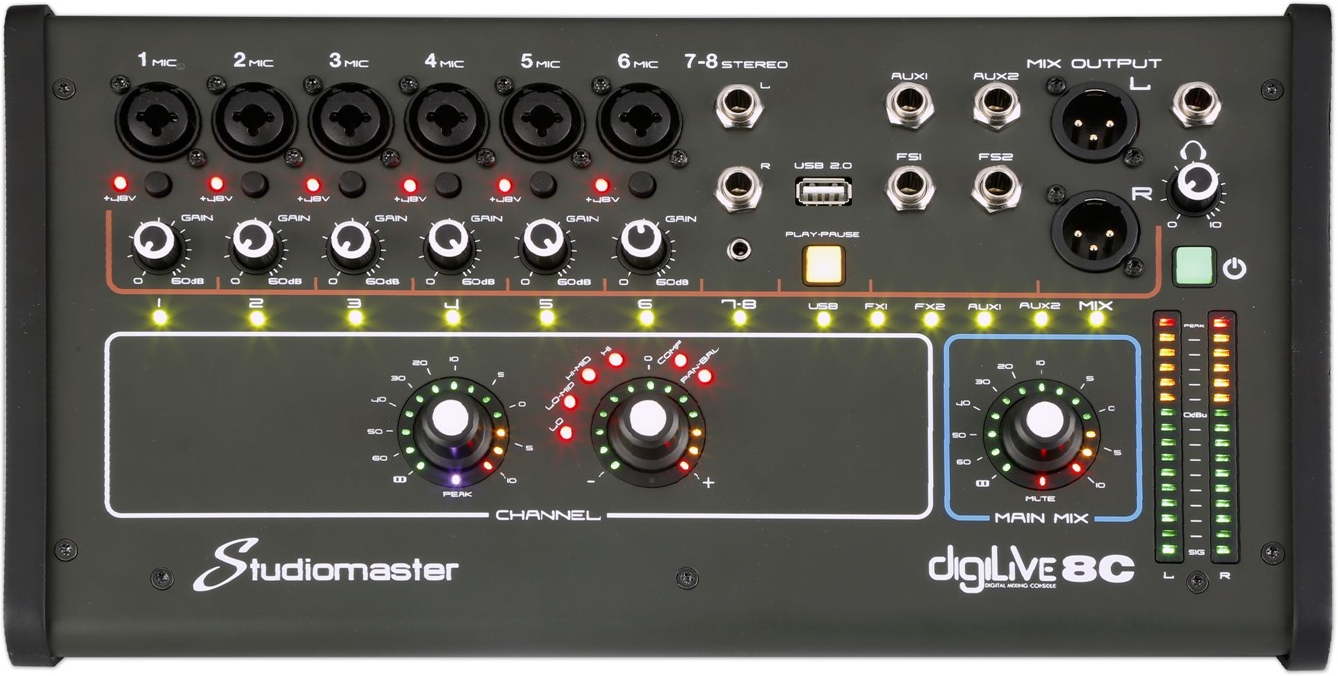 Studiomaster Digilive 8c - Digitale mengtafel - Main picture