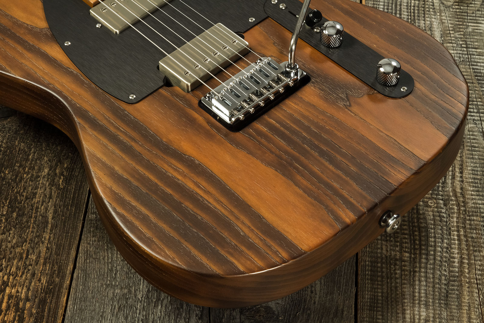 Suhr Andy Wood Modern T 01-sig-0033 Usa Signature 2h Trem Mn #72794 - Whiskey Barrel - Televorm elektrische gitaar - Variation 4