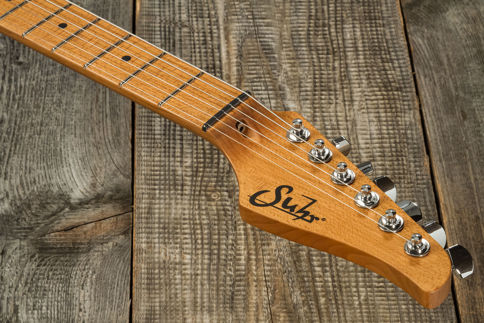 Suhr Andy Wood Modern T 01-sig-0033 Usa Signature 2h Trem Mn #72794 - Whiskey Barrel - Televorm elektrische gitaar - Variation 6