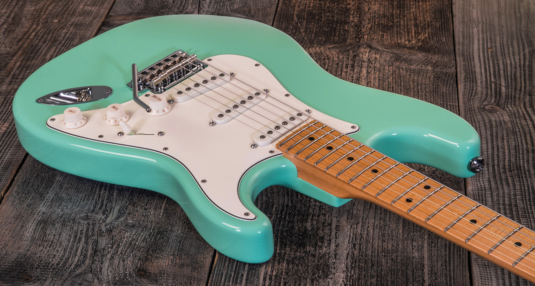 Suhr Classic S Antique Sss 01-csa-0020 3s Trem Mn #71418 - Light Aging Surf Green - Elektrische gitaar in Str-vorm - Variation 2