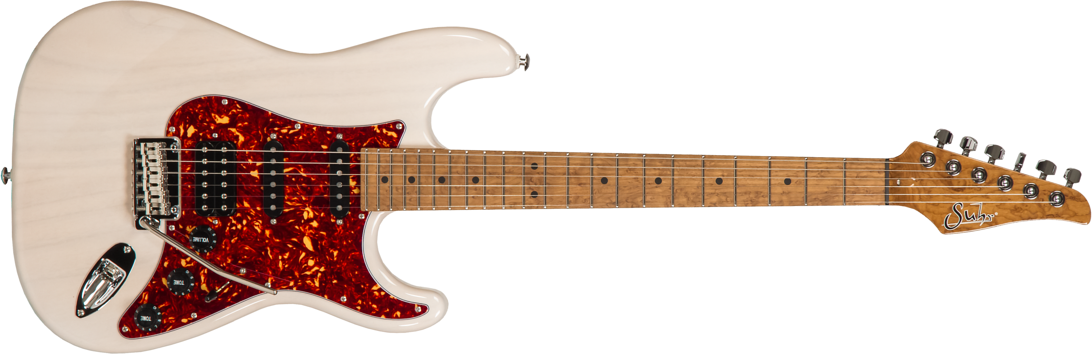 Suhr Classic S Paulownia 01-ltd-0024 Hss Trem Mn - Trans White - Elektrische gitaar in Str-vorm - Main picture