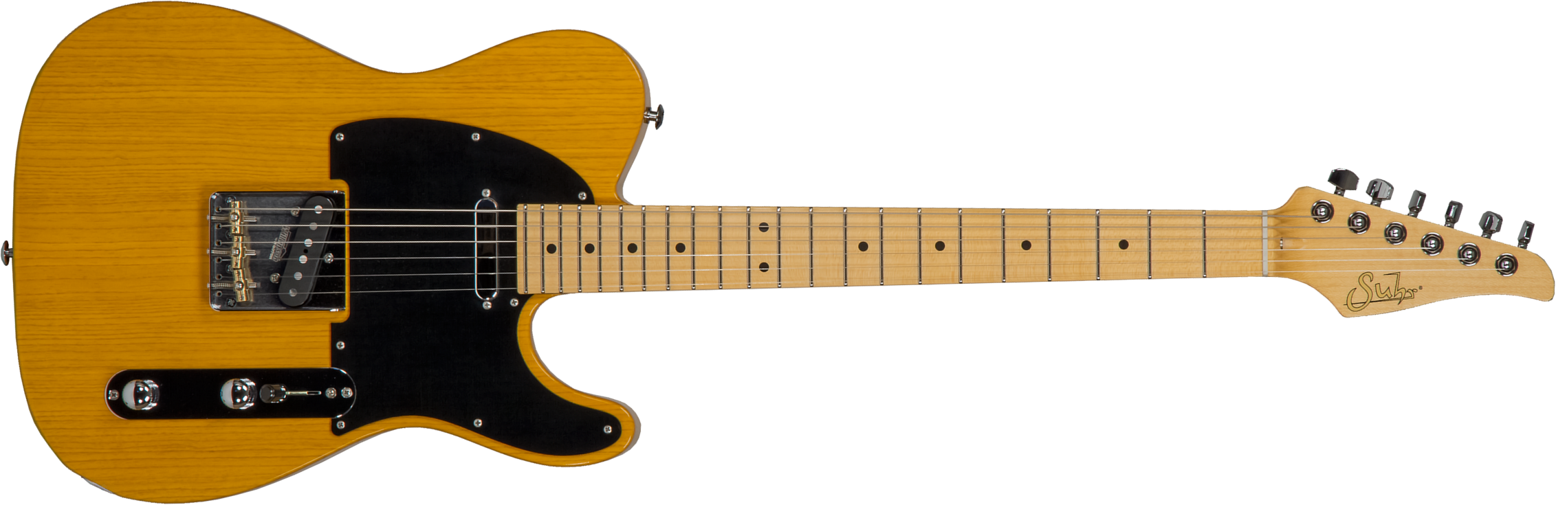Suhr Classic T Antique 01-cta-0026 2s  Ht Mn #70402 - Light Aging Trans Butterscotch - Televorm elektrische gitaar - Main picture