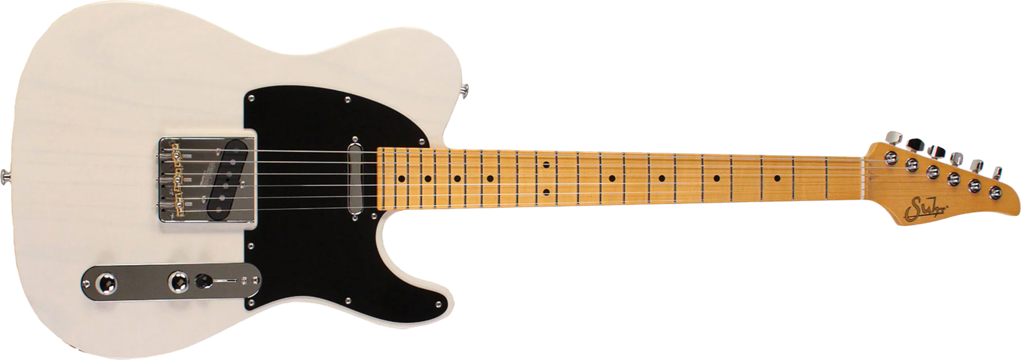 Suhr Classic T Antique 01-cta-0027 2s Ht Mn - Trans White - Televorm elektrische gitaar - Main picture