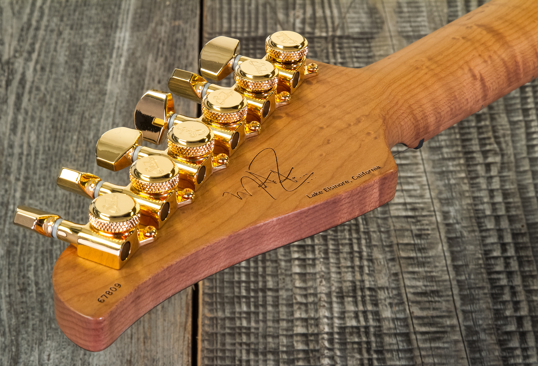 Suhr Mateus Asato Classic 01-sig-0030 Signature 2s  Ht Mn #67809 - Black - Televorm elektrische gitaar - Variation 8