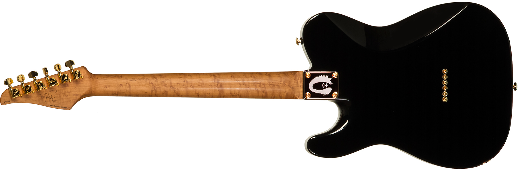 Suhr Mateus Asato Classic 01-sig-0030 Signature 2s  Ht Mn - Black - Televorm elektrische gitaar - Variation 1
