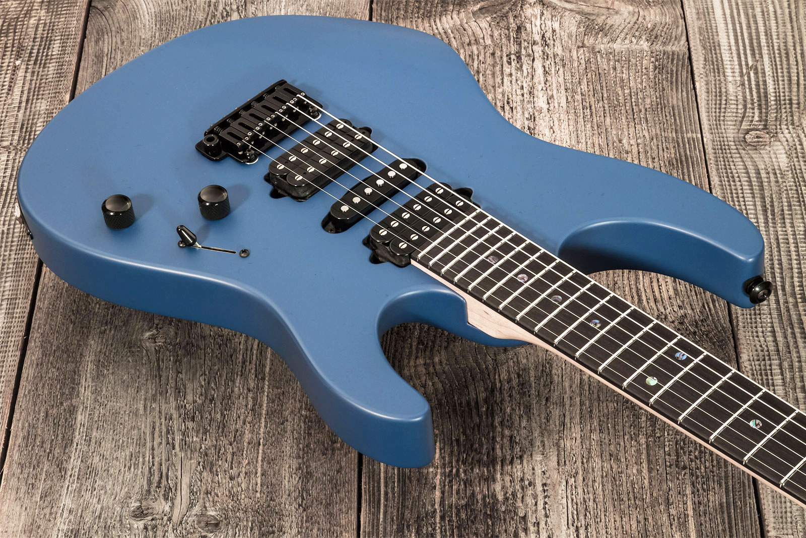 Suhr Modern Terra Ltd 01-ltd-0014 Hsh Trem Eb #72766 - Deep Sea Blue Satin - Elektrische gitaar in Str-vorm - Variation 2