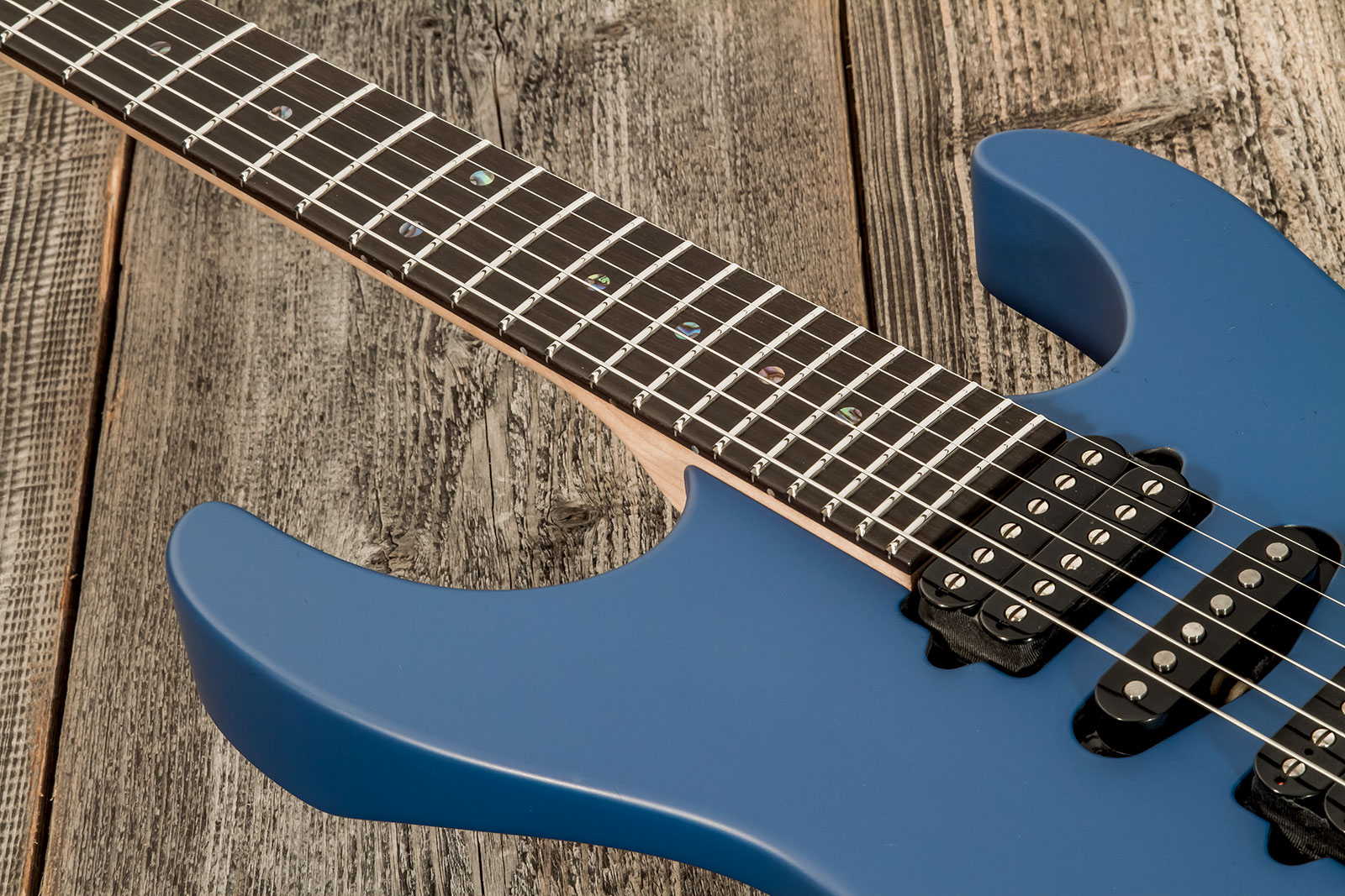 Suhr Modern Terra Ltd 01-ltd-0014 Hsh Trem Eb #72766 - Deep Sea Blue Satin - Elektrische gitaar in Str-vorm - Variation 3