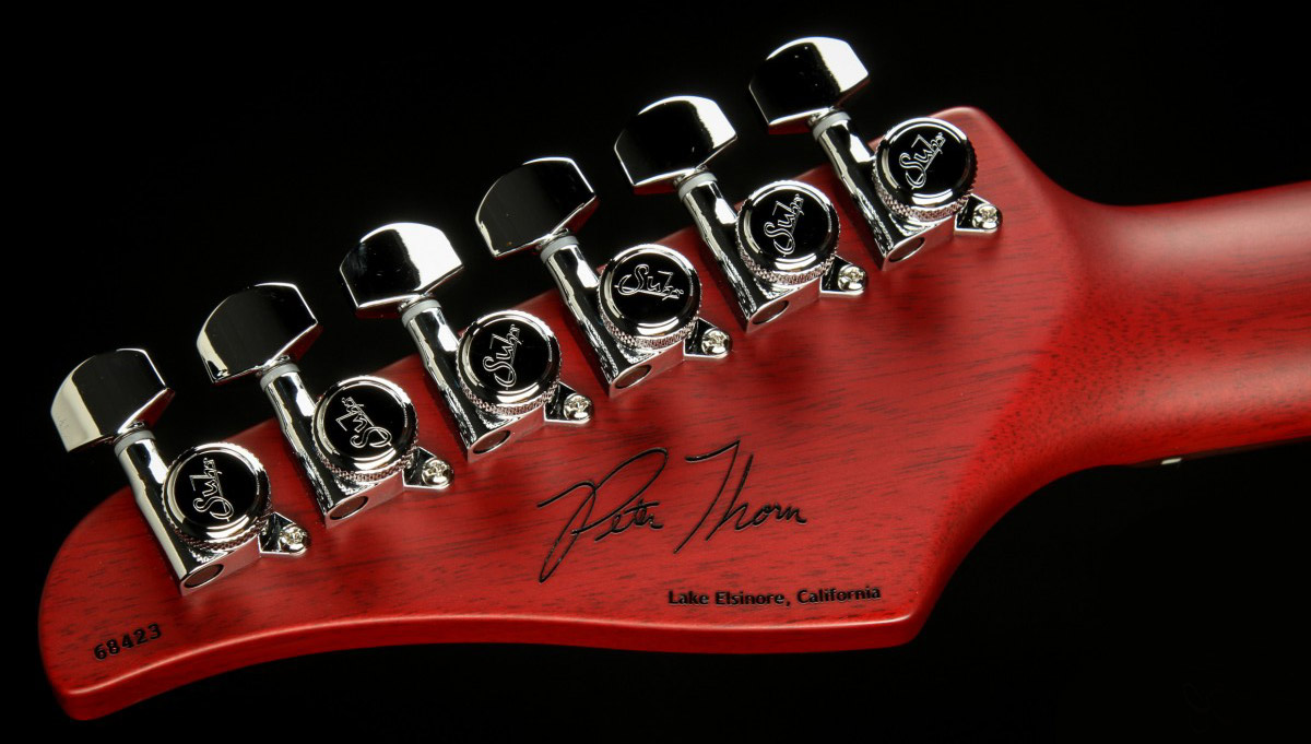 Suhr Pete Thorn Standard 01-sig-0007 Signature 2h Trem Rw - Black - Elektrische gitaar in Str-vorm - Variation 11