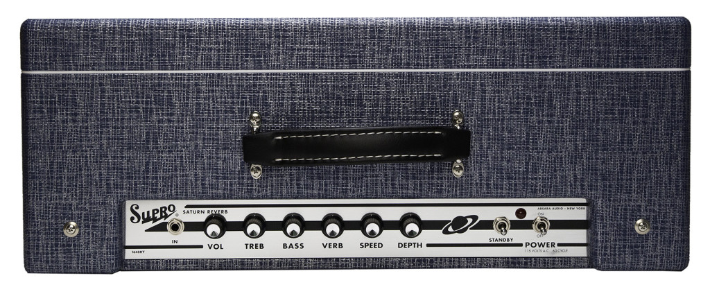 Supro 1648rt Saturn Reverb 15w 1x12 Blue Rhino Hide - Combo voor elektrische gitaar - Variation 3