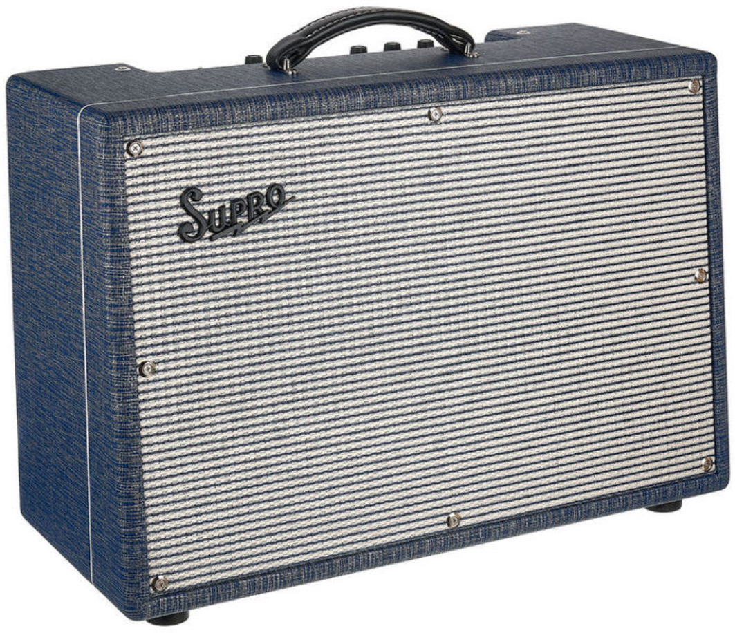 Supro Keeley Custom 12 25w 1x12 Blue Rhino Hide - Combo voor elektrische gitaar - Main picture