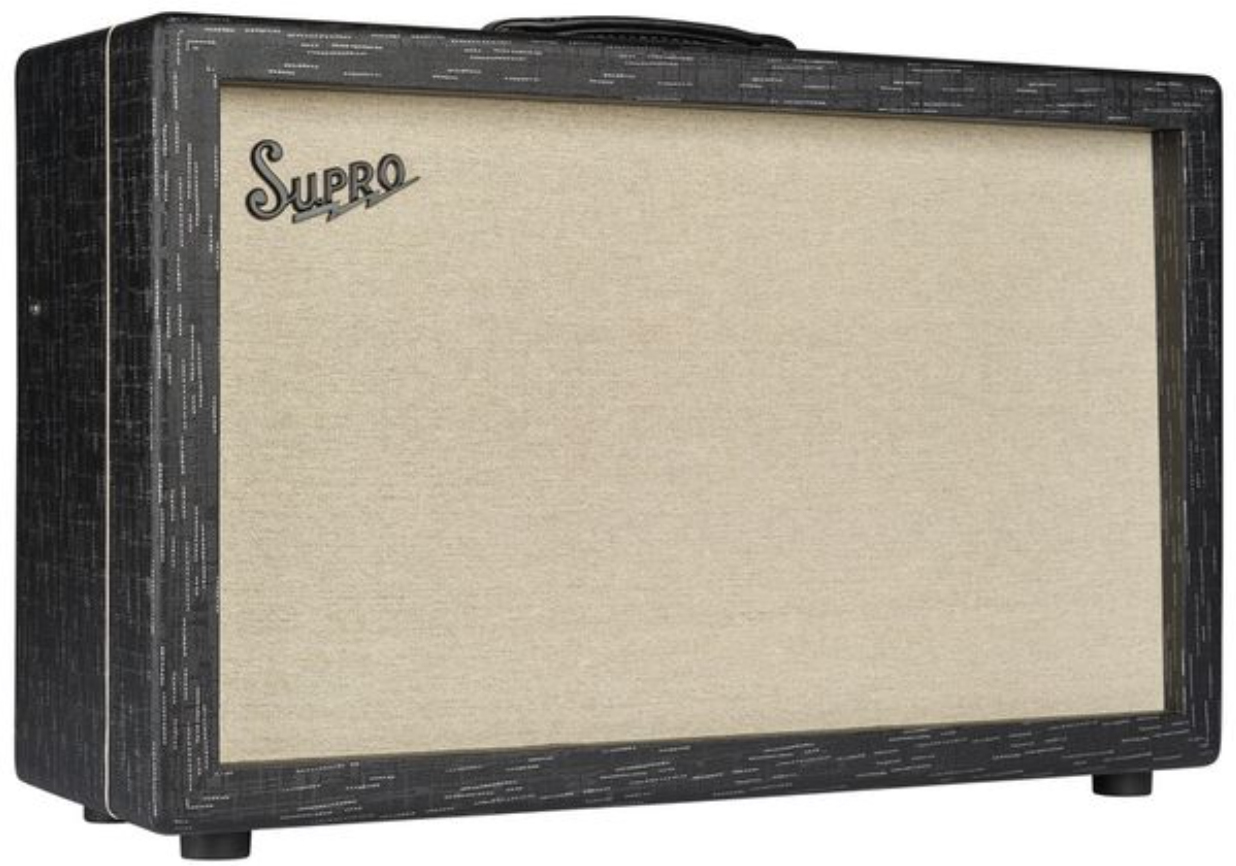 Supro Royale 2x12 1933r 50w 2x12 Black Scandia - Combo voor elektrische gitaar - Main picture
