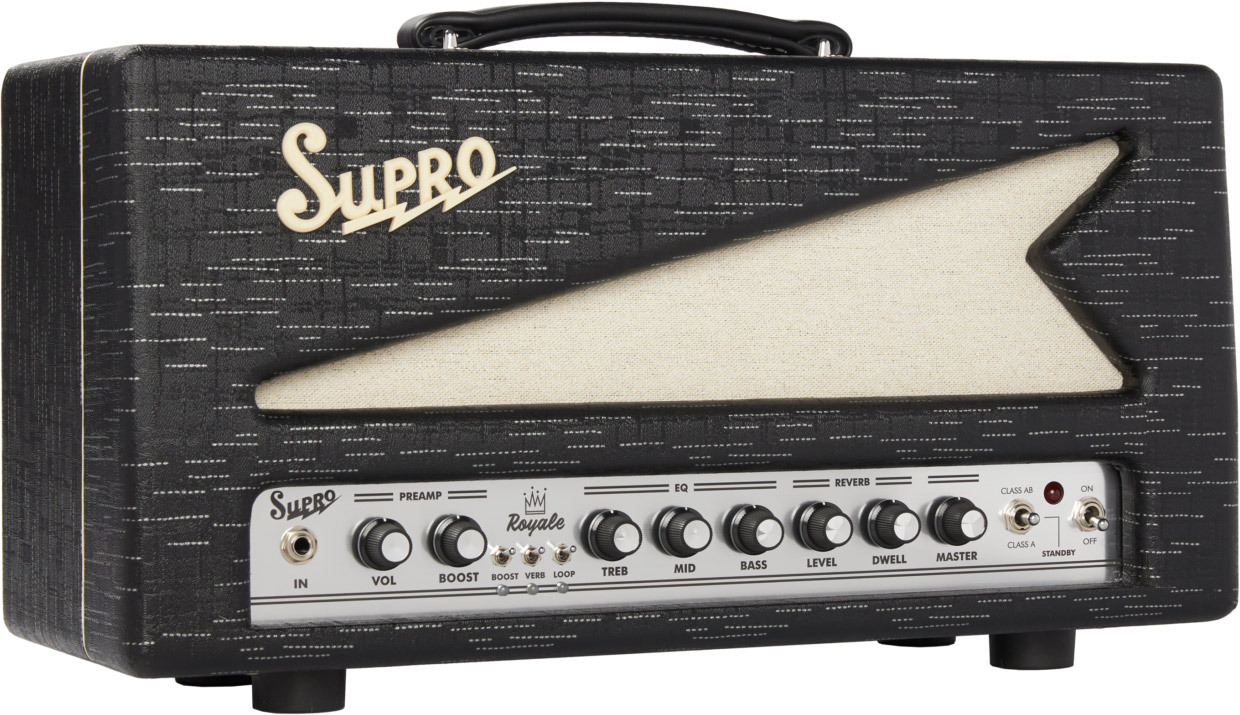 Supro Royale Head 1932rh 35/50w Black Scandia - Gitaarversterker top - Main picture