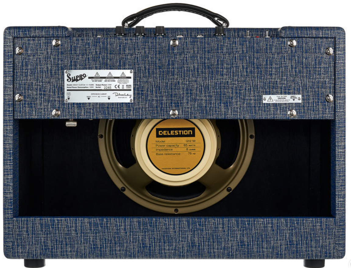 Supro Keeley Custom 12 25w 1x12 Blue Rhino Hide - Combo voor elektrische gitaar - Variation 1