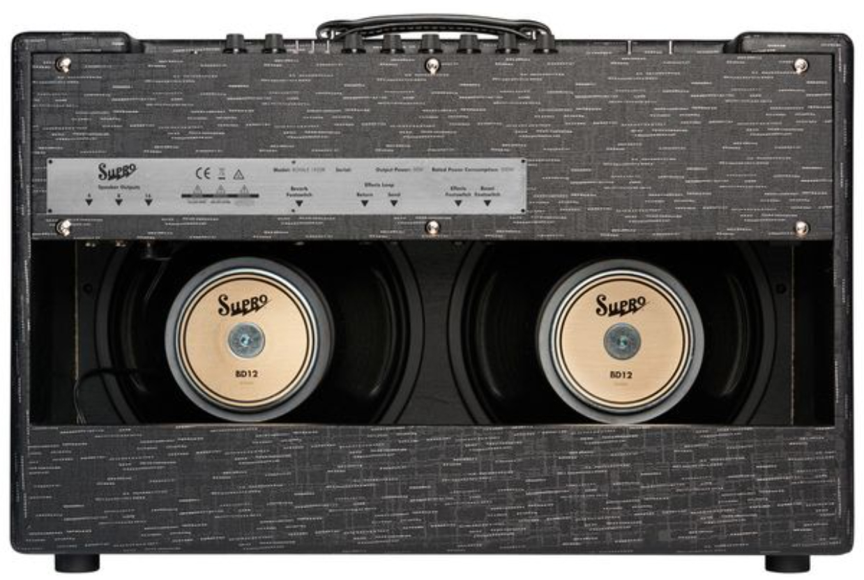 Supro Royale 2x12 1933r 50w 2x12 Black Scandia - Combo voor elektrische gitaar - Variation 1