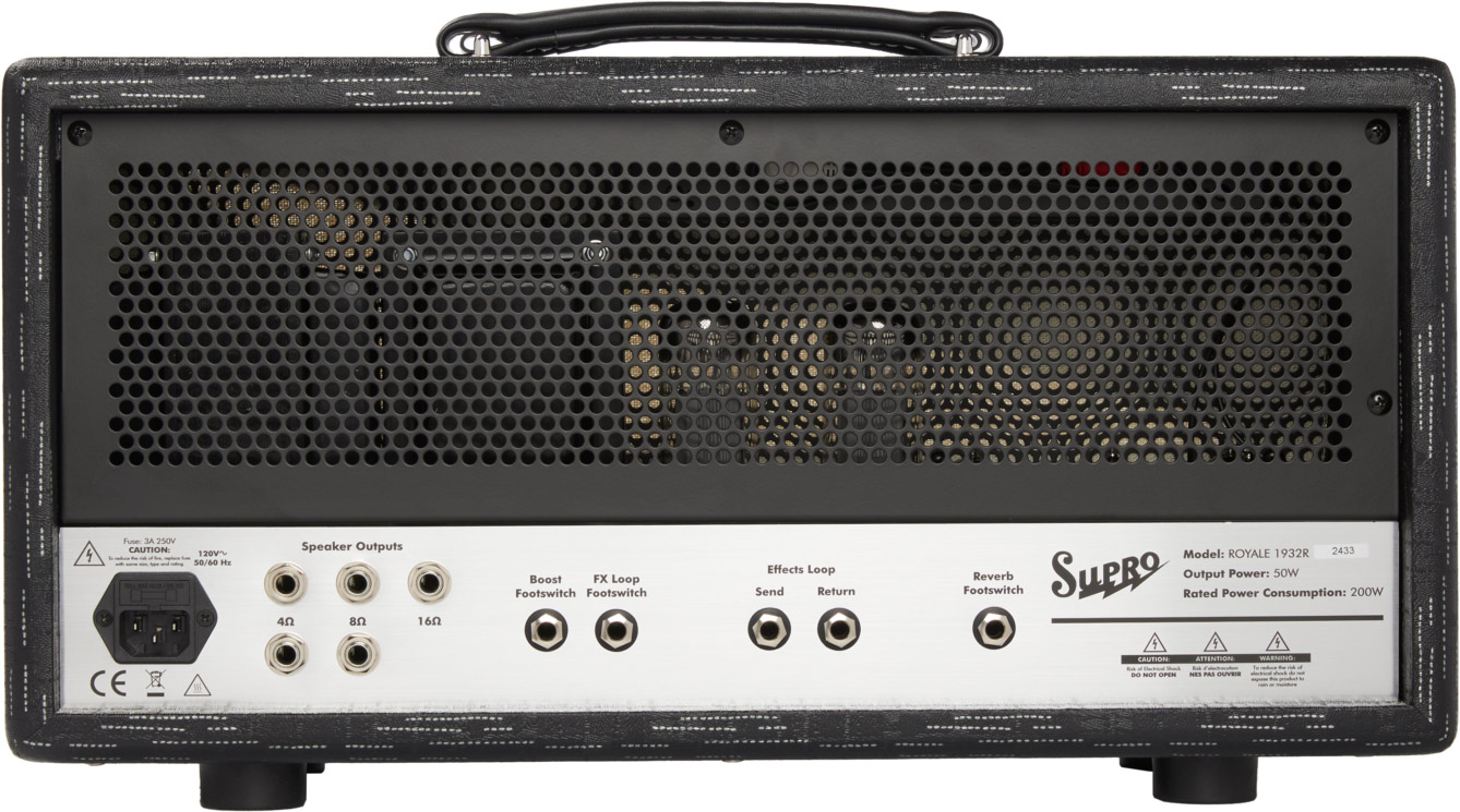 Supro Royale Head 1932rh 35/50w Black Scandia - Gitaarversterker top - Variation 2