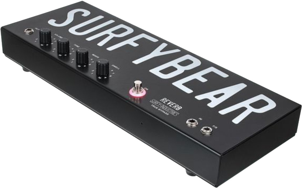 Surfy Industries Surfybear Metal Reverb Black - Reverb/delay/echo effect pedaal - Main picture