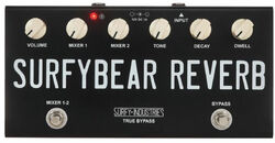 Reverb/delay/echo effect pedaal Surfy industries SurfyBear Compact Reverb - Black