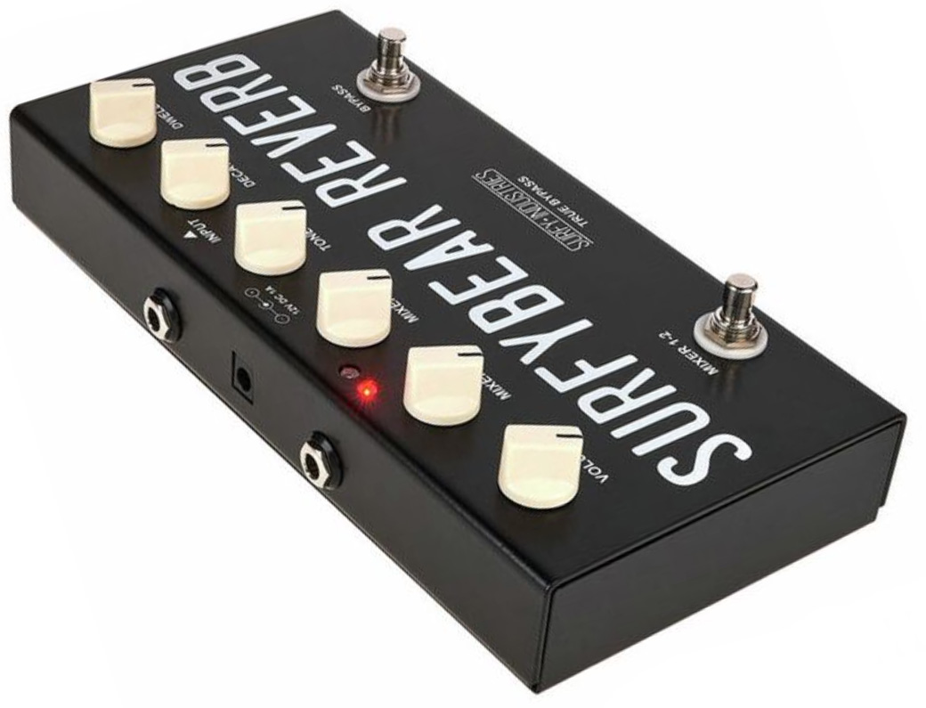 Surfy Industries Surfybear Compact Reverb Black - Reverb/delay/echo effect pedaal - Variation 2