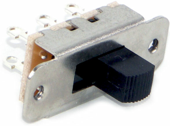 Switchcraft On-on Slide Switch Fender Jazzmaster Jaguar Black - Keuzeschakelaar - Main picture