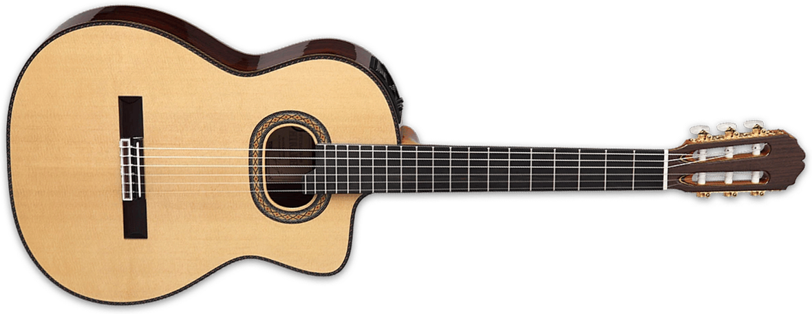 Takamine Dh90 Hirade Jap 4/4 Epicea Palissandre Eb - Natural - Klassieke gitaar 4/4 - Main picture