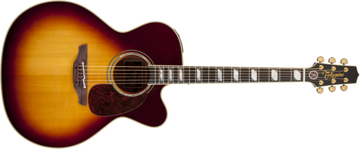 Takamine Ef250tk Toby Keith - Sunburst - Elektro-akoestische gitaar - Main picture