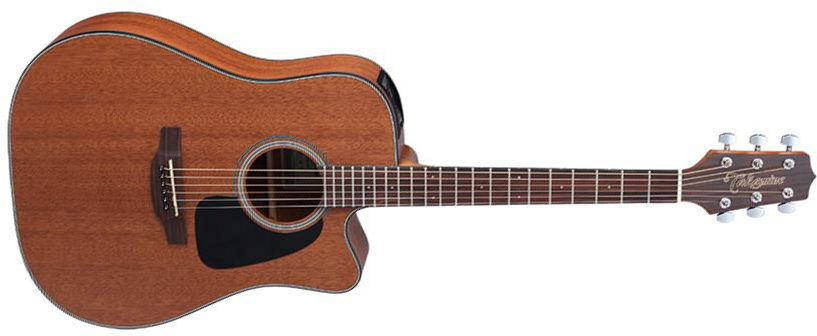 Takamine Gd11mce-ns Dreadnought Cw Tout Acajou - Naturel Satin - Elektro-akoestische gitaar - Main picture