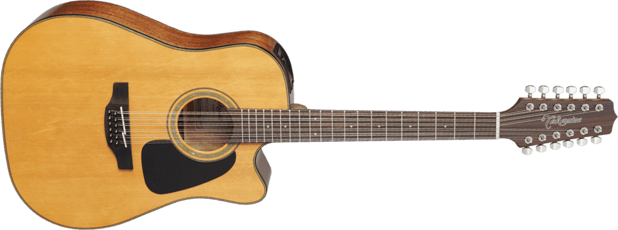 Takamine Gd30ce12 Nat Dreadnought Cw 12-cordes Epicea Acajou - Natural Gloss - Elektro-akoestische gitaar - Main picture