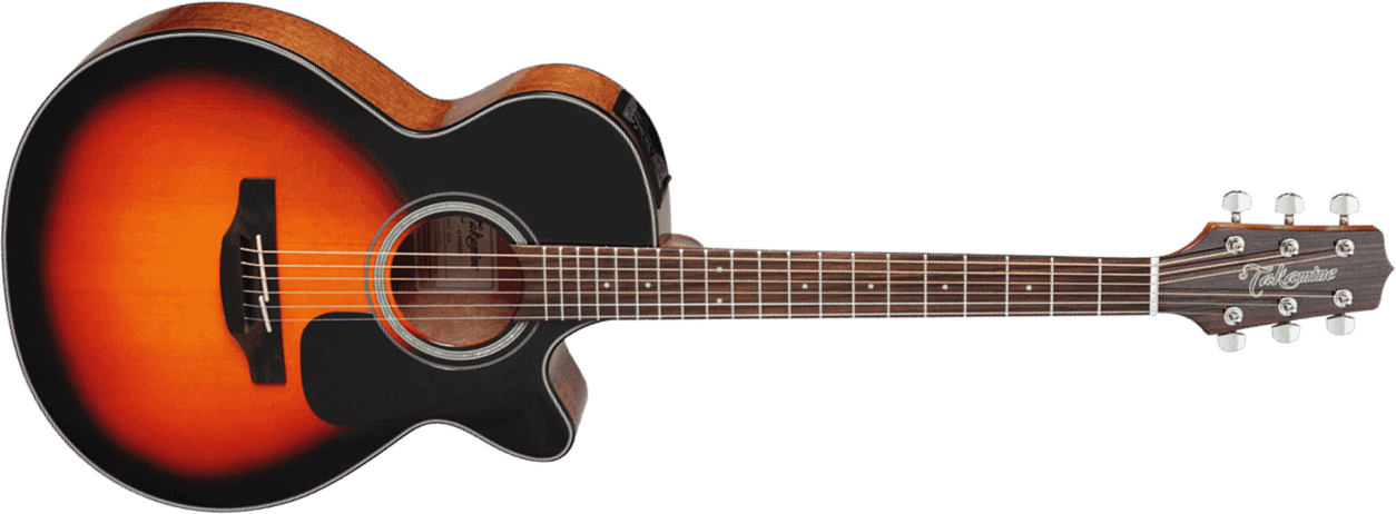 Takamine Gf30ce-bsb Fxc Grand Concert Cw Epicea Palissandre - Brown Sunburst - Elektro-akoestische gitaar - Main picture