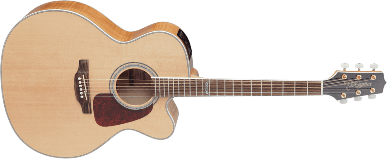 Takamine Gj72ce-nat Jumbo Cw Epicea Erable - Natural - Elektro-akoestische gitaar - Main picture