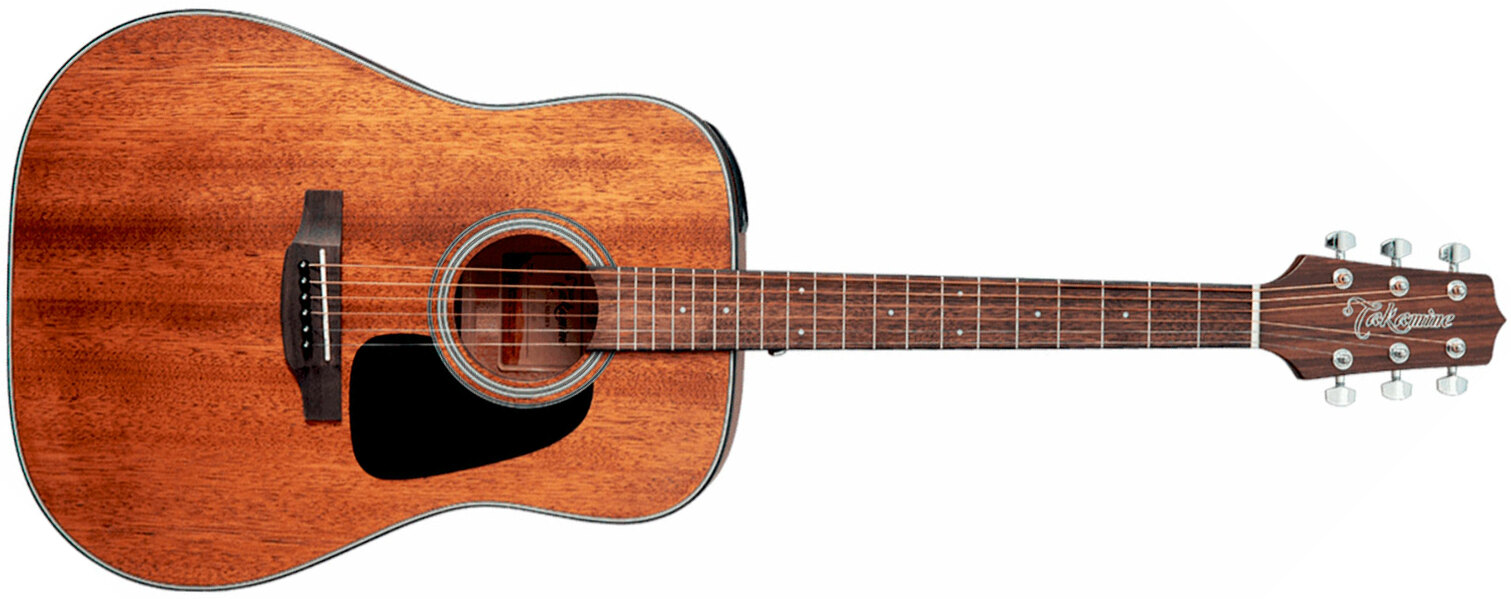 Takamine Gld11e Ns Dreadnought Tout Acajou Jat - Natural Satin - Westerngitaar & electro - Main picture