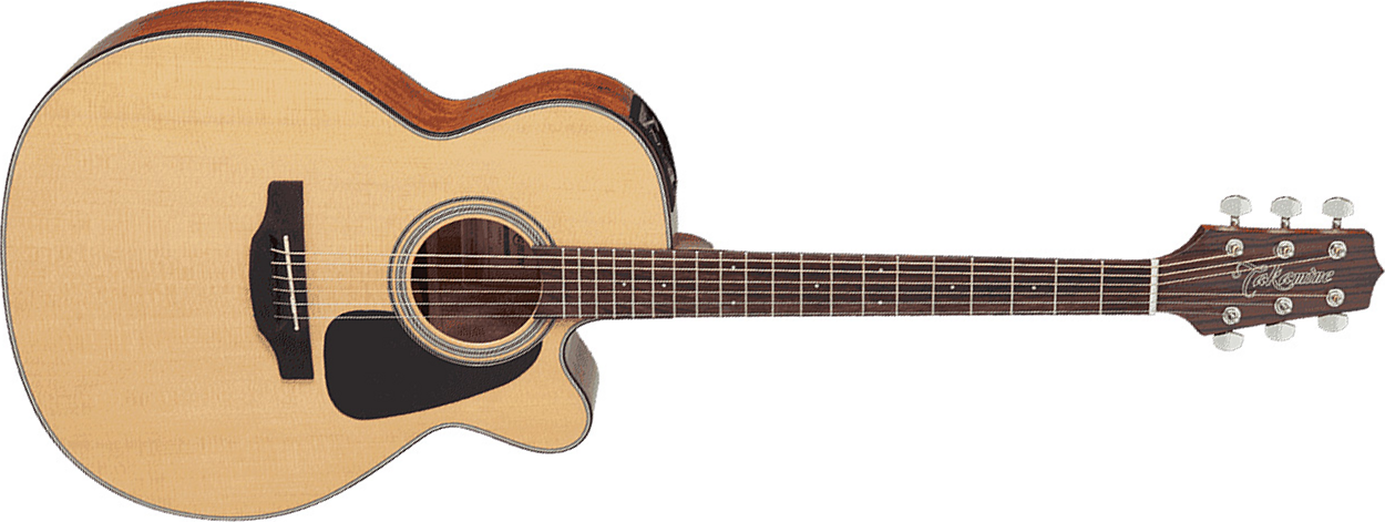 Takamine Gn10ce-ns Nex Mini Jumbo Cw Epicea Acajou - Natural Satin - Elektro-akoestische gitaar - Main picture