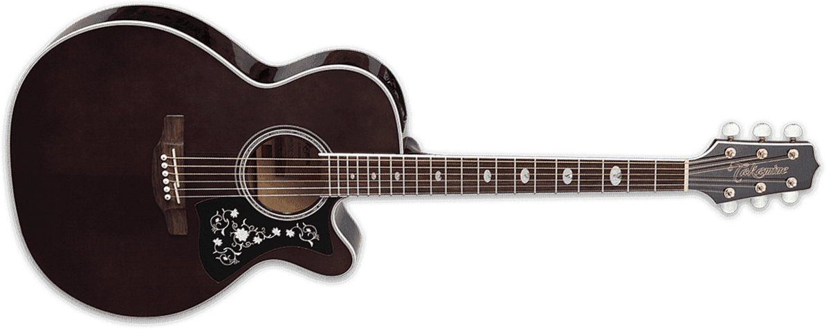 Takamine Gn75ce-tbk Nex Mini-jumbo Cw Epicea Erable - Transparent Black - Elektro-akoestische gitaar - Main picture