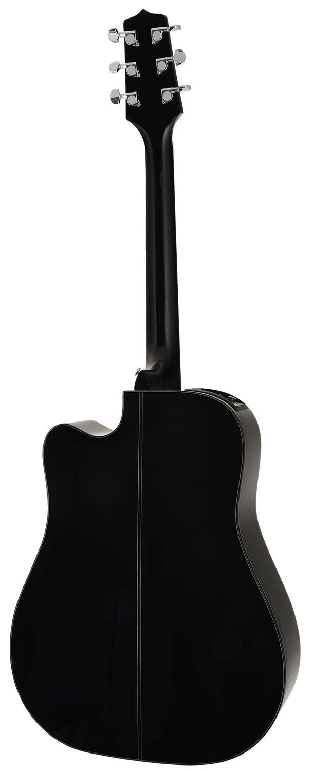 Takamine Gd15ce Blk Dreadnought Cw Epicea Acajou Tp-4t - Black - Elektro-akoestische gitaar - Variation 2