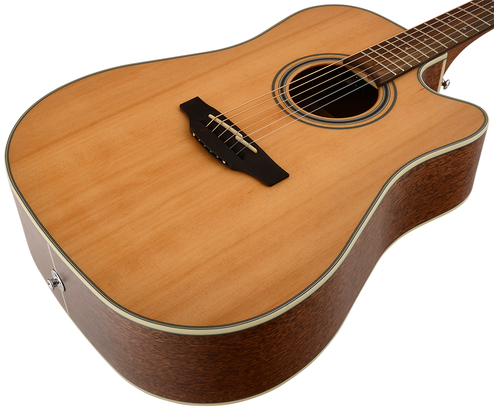 Takamine Gd20ce-ns Dreadnought Cw Cedre Acajou - Naturel Satin - Elektro-akoestische gitaar - Variation 2