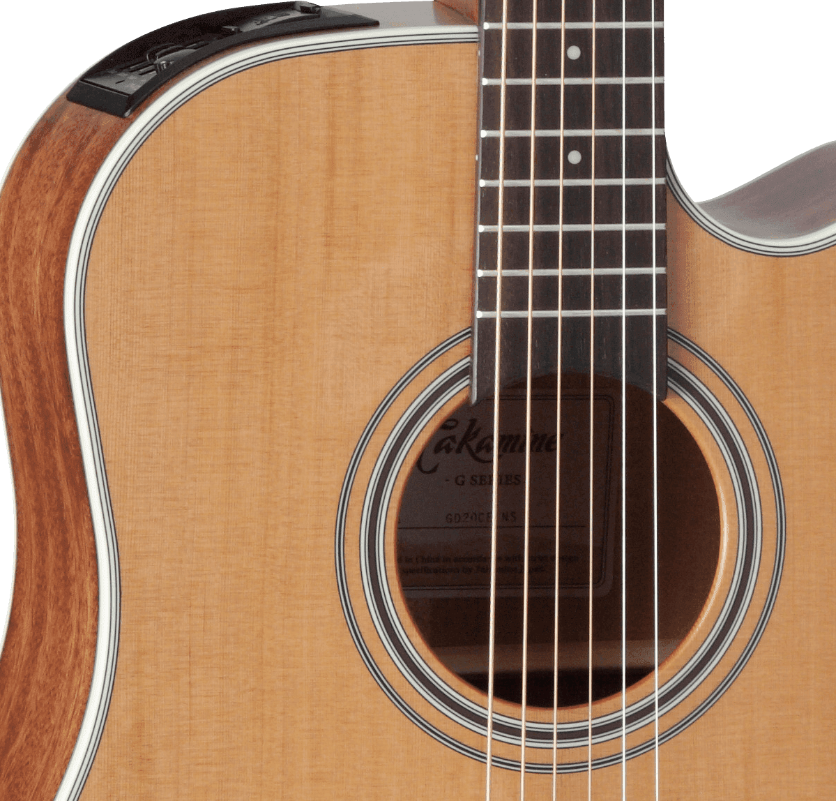 Takamine Gd20ce-ns Dreadnought Cw Cedre Acajou - Naturel Satin - Elektro-akoestische gitaar - Variation 5