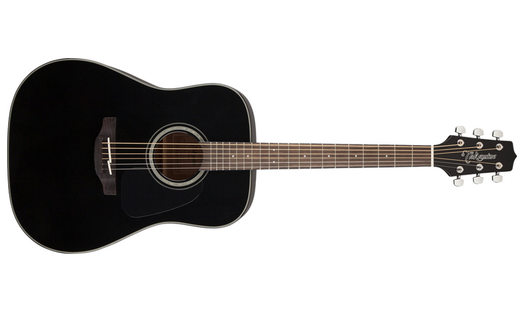 Takamine Gd30-blk Dreadnought Epicea Acajou - Black - Westerngitaar & electro - Variation 1
