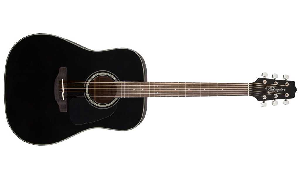 Takamine Gd30-blk Dreadnought Epicea Acajou - Black - Westerngitaar & electro - Variation 1