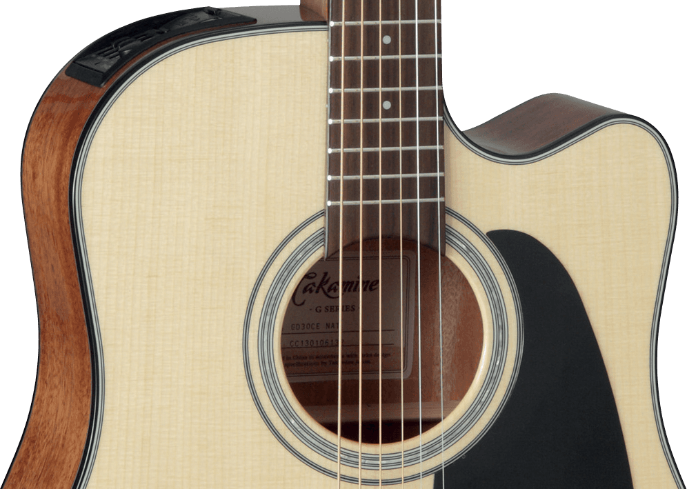 Takamine Gd30celh-nat Dreadnought Cw Gaucher Epicea Acajou - Natural Gloss - Elektro-akoestische gitaar - Variation 2