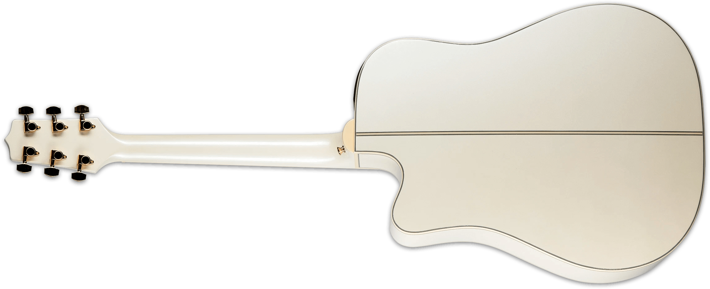 Takamine Gd37ce Dreadnought Cw Epicea Erable Rw - Pearl White - Folk gitaar - Variation 1