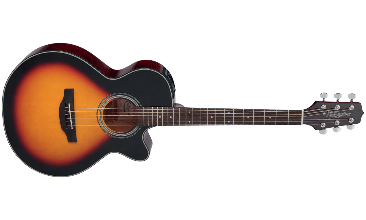 Takamine Gf15ce Bsb Fxc Concert Cw Epicea Acajou Rw Tp-4t - Brown Sunburst Gloss - Elektro-akoestische gitaar - Variation 1