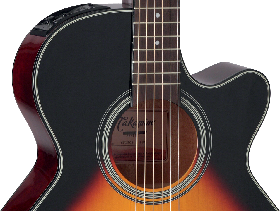 Takamine Gf15ce Bsb Fxc Concert Cw Epicea Acajou Rw Tp-4t - Brown Sunburst Gloss - Elektro-akoestische gitaar - Variation 2