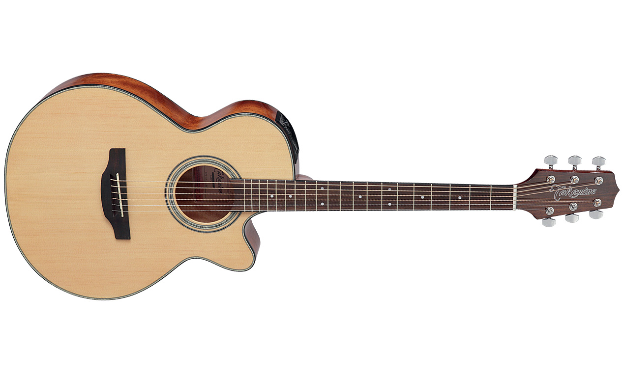 Takamine Gf15ce Nat Fxc Concert Cw Epicea Acajou Rw Tp-4t - Natural Gloss - Elektro-akoestische gitaar - Variation 1