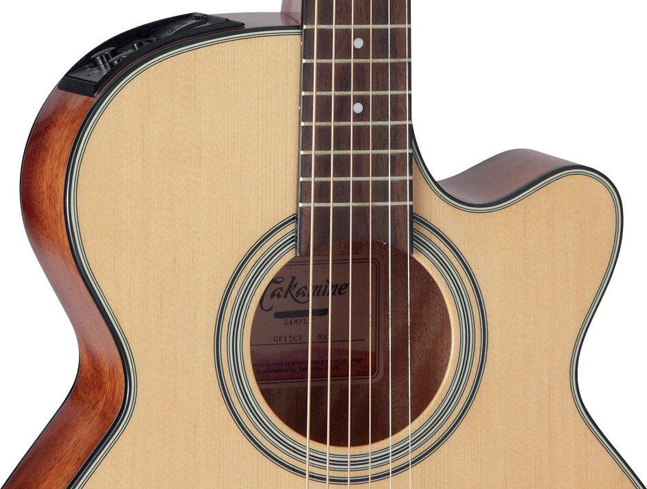 Takamine Gf15ce Nat Fxc Concert Cw Epicea Acajou Rw Tp-4t - Natural Gloss - Elektro-akoestische gitaar - Variation 2