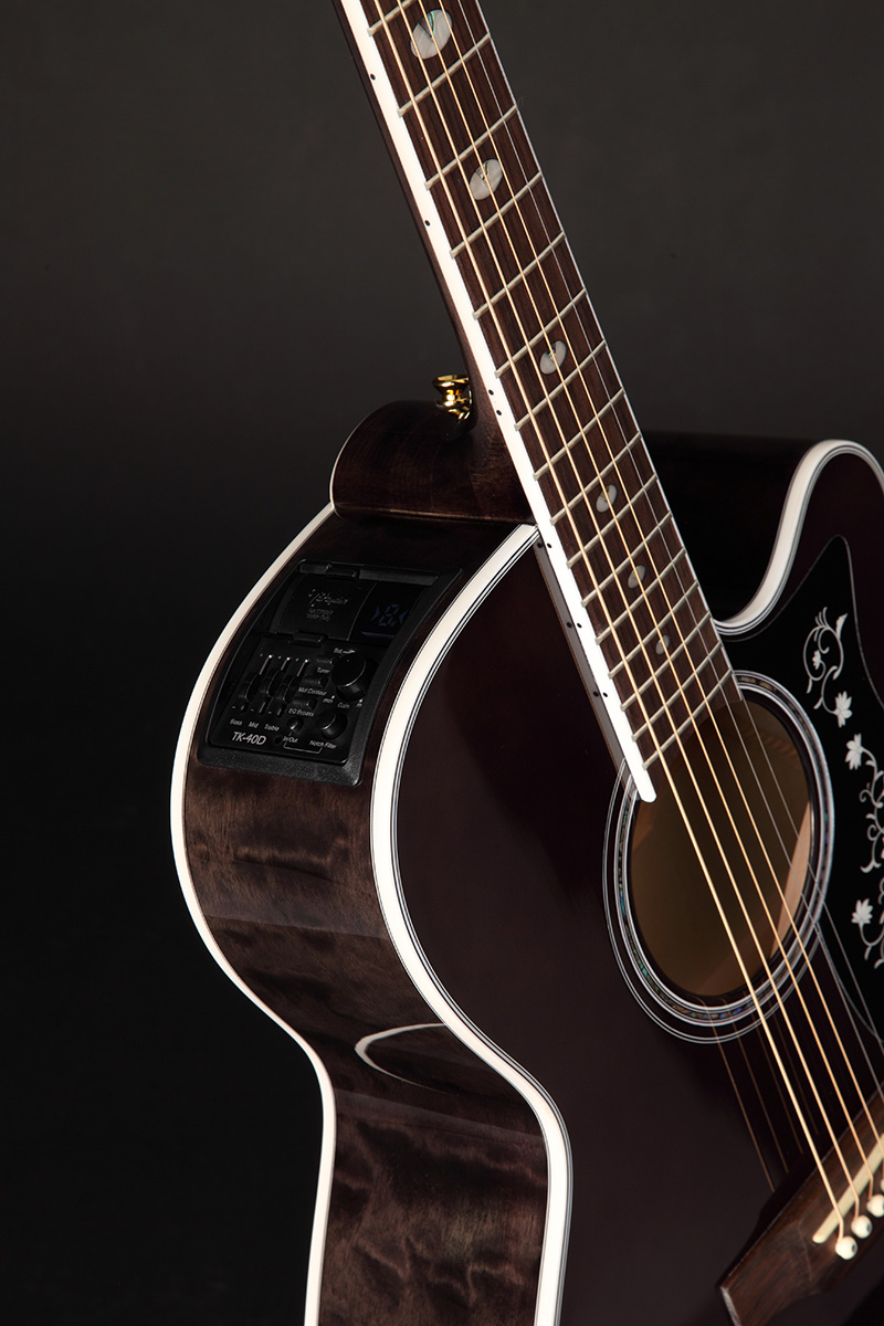 Takamine Gn75ce-tbk Nex Mini-jumbo Cw Epicea Erable - Transparent Black - Elektro-akoestische gitaar - Variation 3
