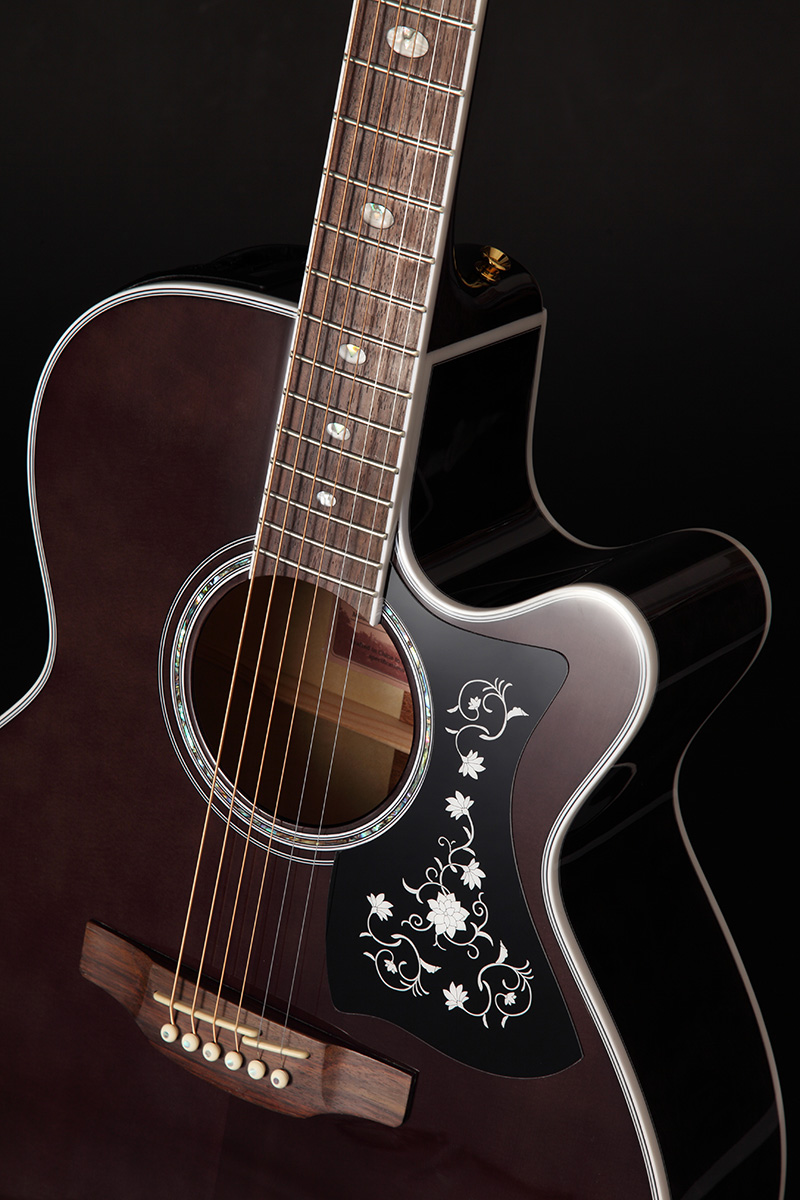 Takamine Gn75ce-tbk Nex Mini-jumbo Cw Epicea Erable - Transparent Black - Elektro-akoestische gitaar - Variation 4