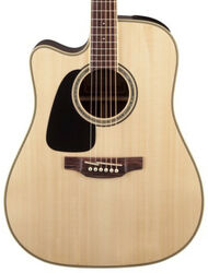 Linkshandige folkgitaar Takamine GD51CELH Gaucher - Naturel