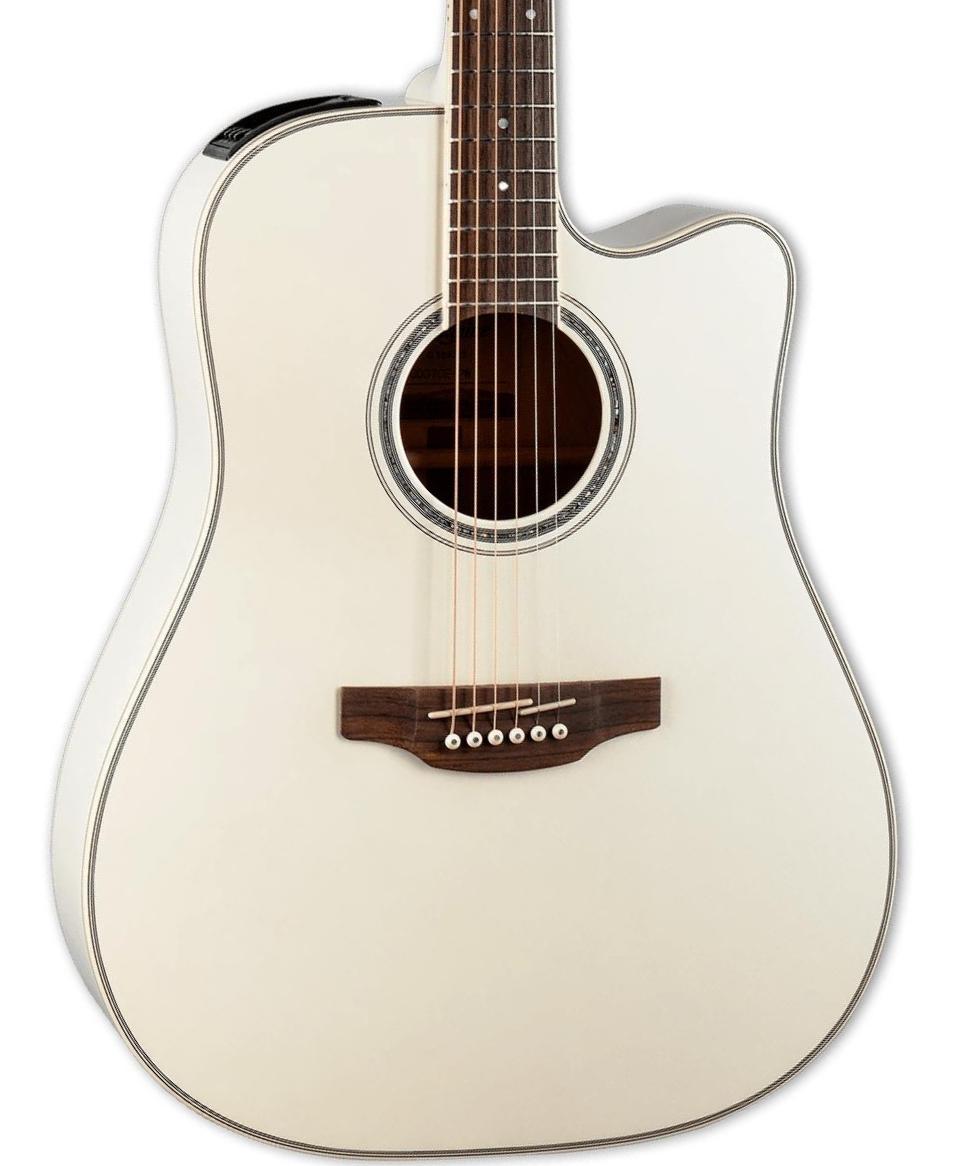 Folk gitaar Takamine GD37CE - Pearl white