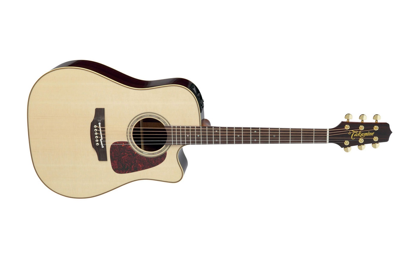 Takamine P5dc Pro Japan Dreadnought Cw Epicea Palissandre - Natural Gloss - Elektro-akoestische gitaar - Variation 1